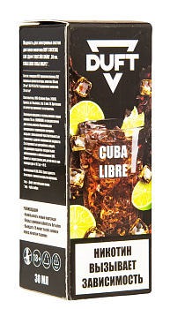 Жидкость для ЭСДН DUFT SALT COCKTAILS "Cuba Libre / Коктейль "куба либре" 30мл 20мг.